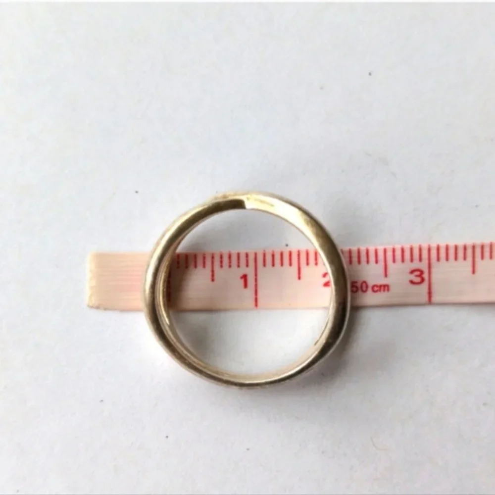 Designer Stella & Dot silver tone infinity ring, size 7.5-8 - Picture 3 of 5